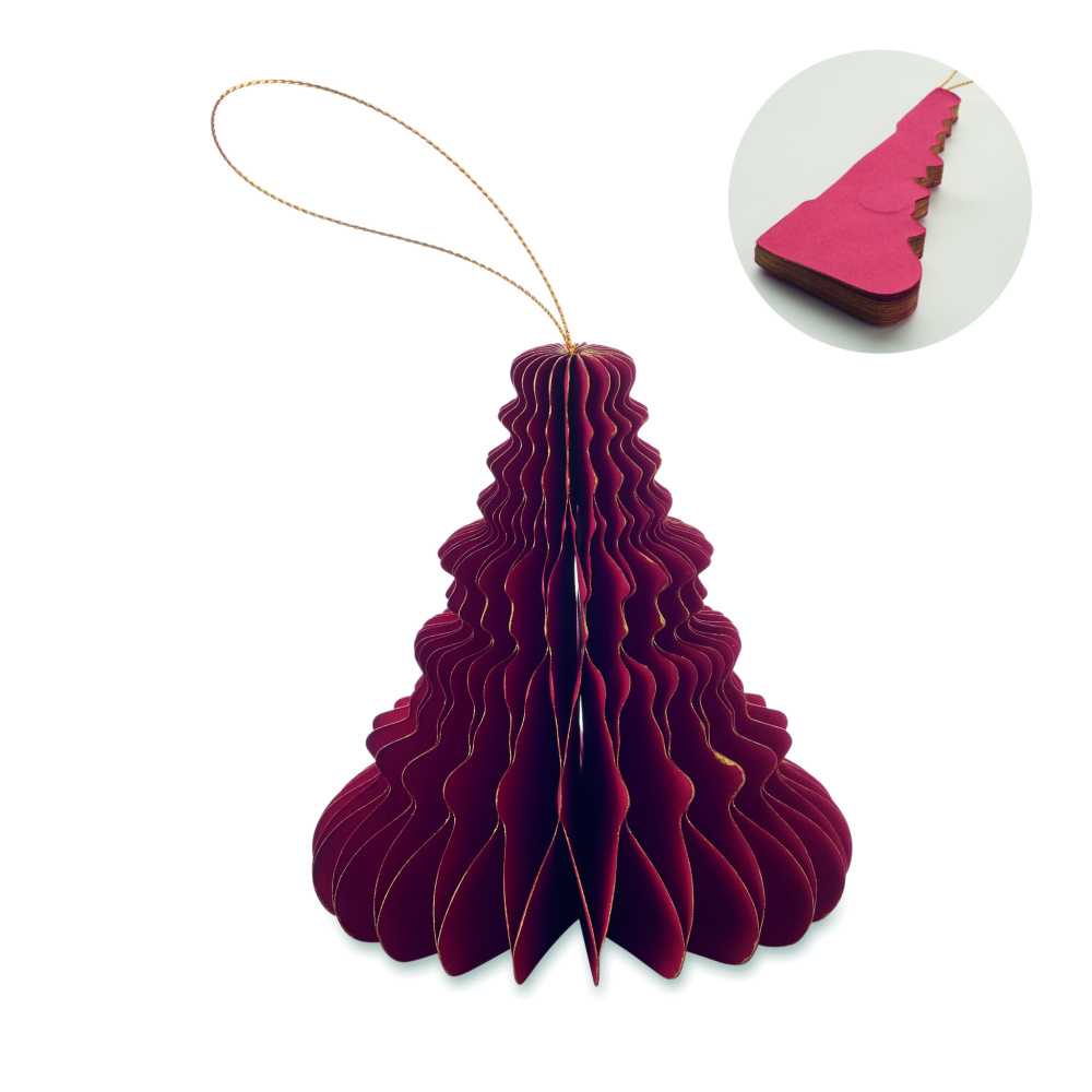 Logo trade business gift photo of: Christmas paper tree hanger