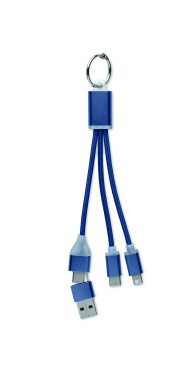 Logo trade corporate gifts image of: 4 in 1 charging cable type C