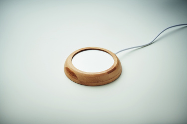 Logotrade corporate gift picture of: Bamboo mug warmer with USB
