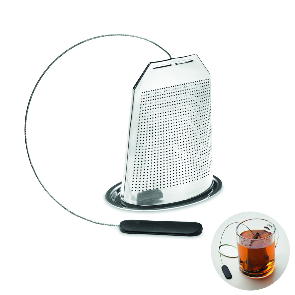 Logo trade promotional giveaways image of: Tea infuser in stainless steel