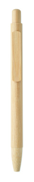Logo trade corporate gifts image of: Bamboo automatic ball pen