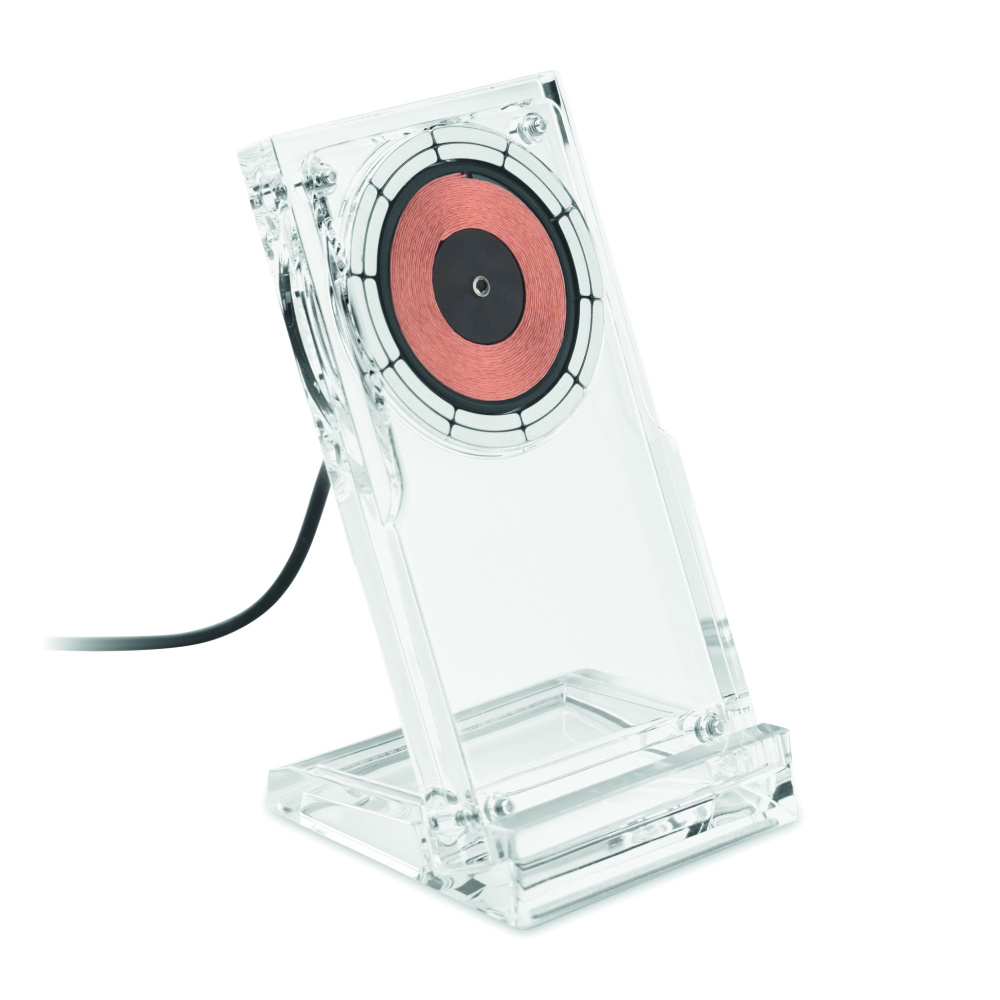 Logotrade promotional gifts photo of: Acrylic wireless charger 15W