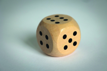 Logo trade promotional product photo of: Schima wooden dice 3cm dia