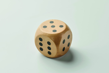 Logo trade advertising product photo of: Schima wooden dice 5cm dia