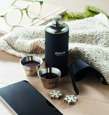 Logotrade promotional giveaway picture of: Hip flask with shot cups