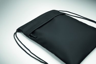 Logo trade promotional gift photo of: Drawstring bag in 600D RPET