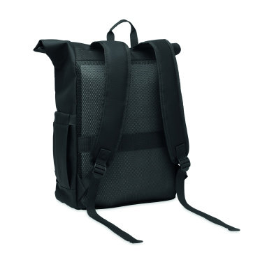 Logo trade advertising products image of: Rolltop laptop rucksack 600D