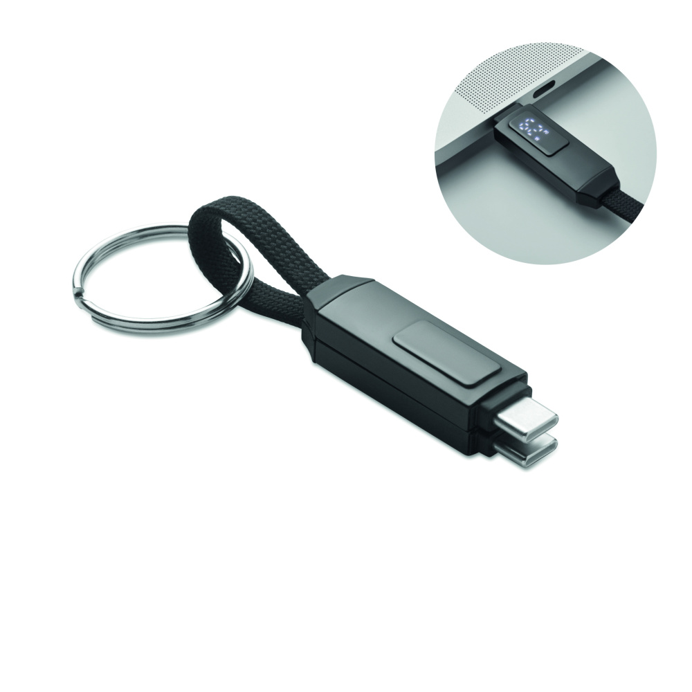 Logo trade advertising products picture of: 60W charging cable keyring