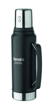 Logo trade business gifts image of: Double wall bottle 1L