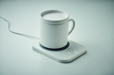 Logo trade corporate gift photo of: Wireless charger mug warmer set
