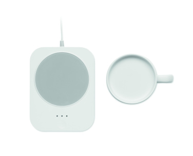 Logo trade corporate gift photo of: Wireless charger mug warmer set