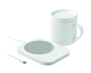 Logotrade promotional gift picture of: Wireless charger mug warmer set