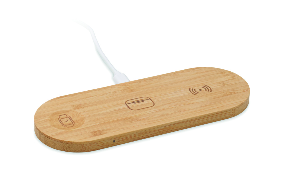 Logo trade business gift photo of: 3 in 1 15W wireless charger