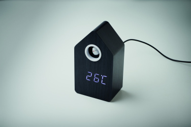 Logo trade business gift photo of: MDF cuckoo alarm clock