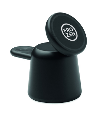 Logo trade promotional merchandise picture of: 3 in 1 wireless charger 15W