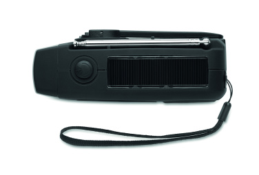 Logo trade promotional products picture of: Portable radio SOS with LED torch