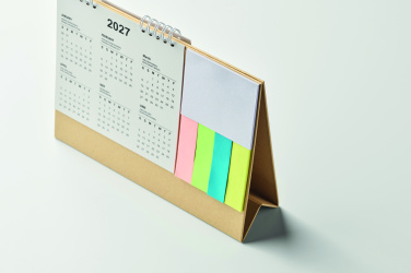 Logo trade promotional merchandise image of: Desk calendar with memo pad