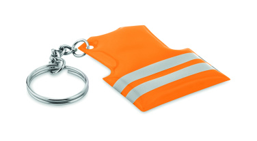 Logotrade promotional merchandise picture of: Key ring with reflecting vest Jekabpils