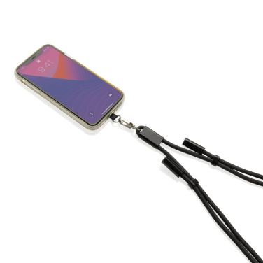 Logotrade advertising product image of: LoopAmp RCS RPET adjustable phone cord with 60W cable