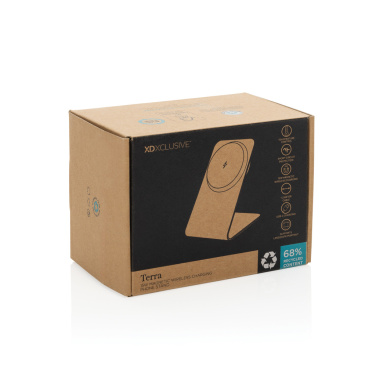 Logo trade corporate gift photo of: Terra aluminium 15W magnetic wireless charging phone stand