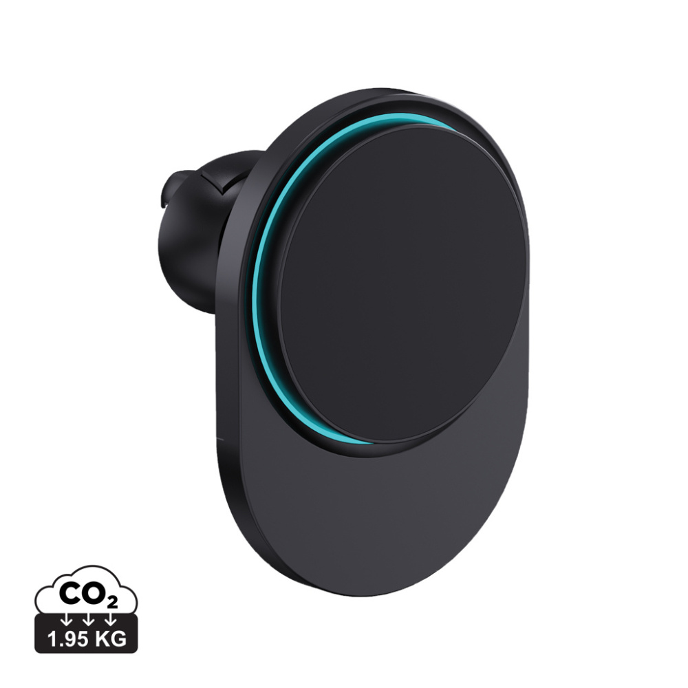 Logo trade promotional merchandise image of: PowerCruze RCS rplastic 15W magnetic charging car holder