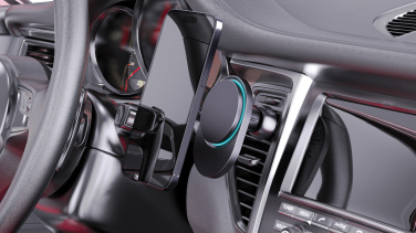 Logo trade promotional giveaways picture of: PowerCruze RCS rplastic 15W magnetic charging car holder