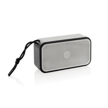 Logo trade promotional products image of: Swiss Peak RCS recycled aluminium 10W bass speaker