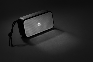 Logo trade promotional giveaways image of: Swiss Peak RCS recycled aluminium 10W bass speaker