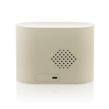 Logo trade advertising products picture of: LumaRise RCS reycled plastic white noise alarm clock