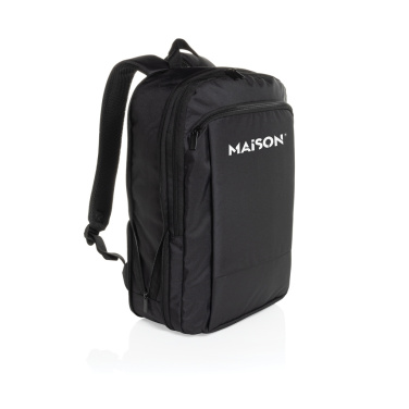 Logo trade promotional giveaway photo of: Flexpack Aware™ RPET Expandable Slim 15.6" Laptop Backpack
