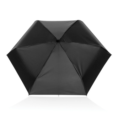 Logo trade promotional merchandise photo of: 19.5" Aware™ RPET super mini manual 190T Pongee umbrella