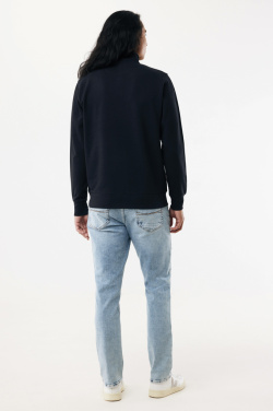 Logo trade promotional merchandise image of: IQONIQ Elgon recycled cotton quarter zip sweater