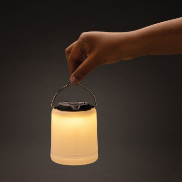 Logo trade corporate gift photo of: Limio RCS recycled plastic portable re-chargeable table lamp
