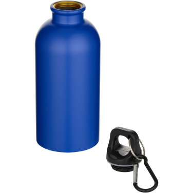 Logotrade promotional giveaways photo of: Oregon 400 ml matte RCS recycled single wall stainless steel water bottle with carabiner