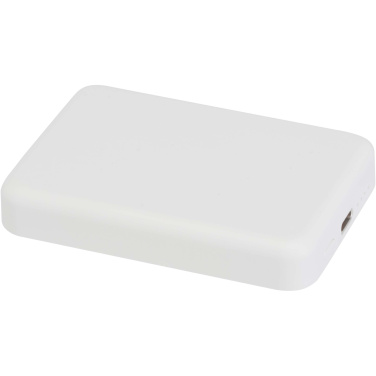 Logotrade promotional merchandise picture of: Acrab 5000 mAh 15W magnetic wireless power bank with 20W PD - made from recycled plastic