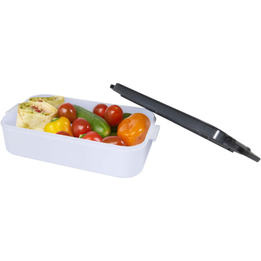 Logo trade corporate gifts image of: Snappy lunch box and cutlery set