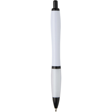 Logo trade advertising products picture of: Nash recycled plastic ballpoint pen with black trims (black ink)