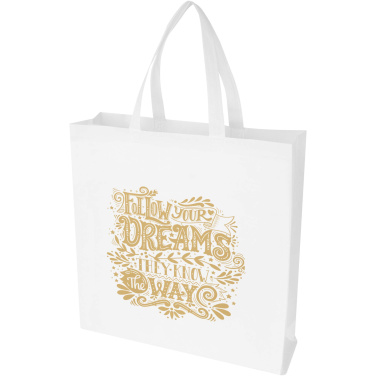 Logotrade business gifts photo of: EcoSeal GRS recycled nonwoven gusset tote bag 12L