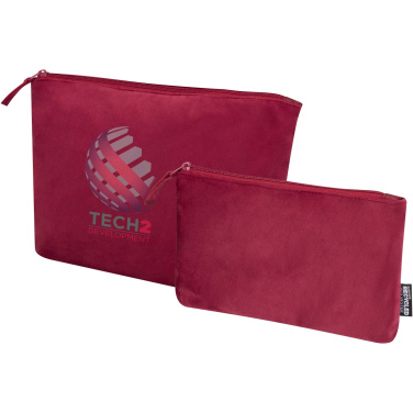 Logo trade promotional merchandise image of: Swift GRS recycled velvet toiletry bag set