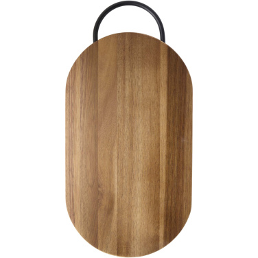 Logotrade corporate gift image of: Prestige acacia wood chopping board with bread knife