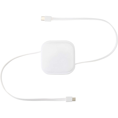 Logotrade advertising product picture of: Gloas 5-in-1 recycled retractable data sync and 100W fast charge cable with smartphone tool kit