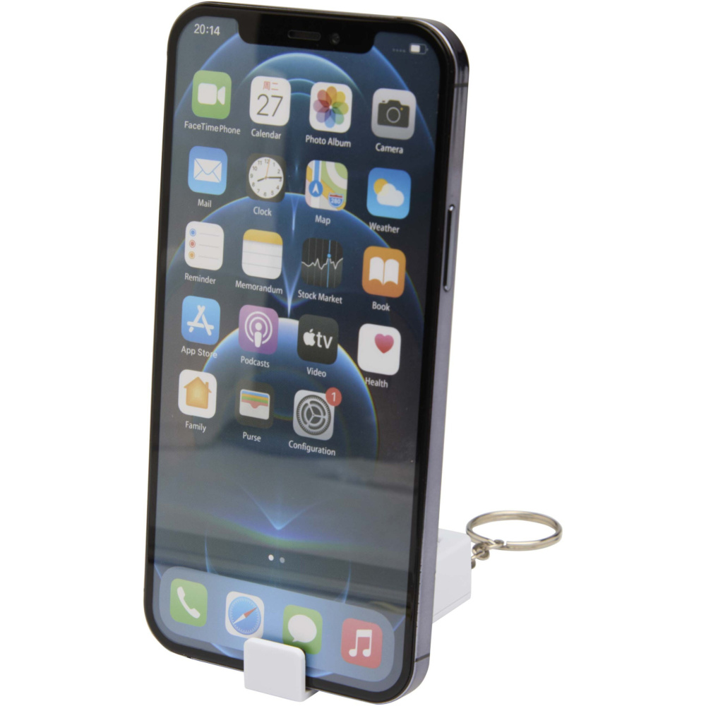 Logo trade promotional gifts picture of: Aggia recycled plastic phone stand with fidget toy