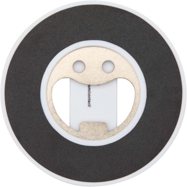 Logo trade promotional giveaways picture of: Ain recycled plastic magnetic phone stand with bottle opener