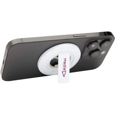 Logo trade promotional merchandise image of: Ain recycled plastic magnetic phone stand with bottle opener