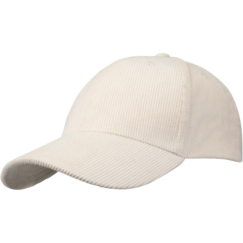 Logotrade business gift image of: Hutton 6 panel recycled corduroy cap