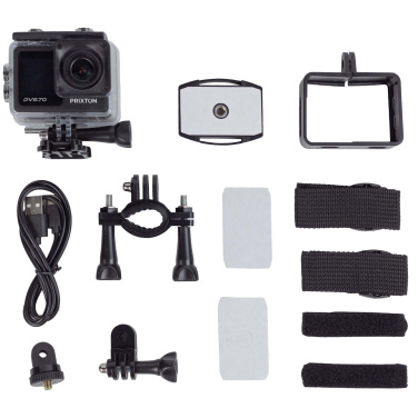 Logo trade corporate gift photo of: Prixton DV670 4K dual screen action camera