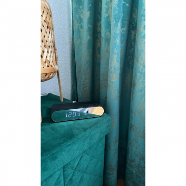 Logo trade business gifts image of: Alarm Clock and Wireless Charger ADELAIDE