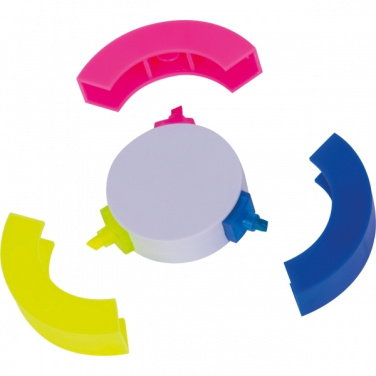 Logo trade corporate gift photo of: 3-in-1 Highlighter ANDORRA
