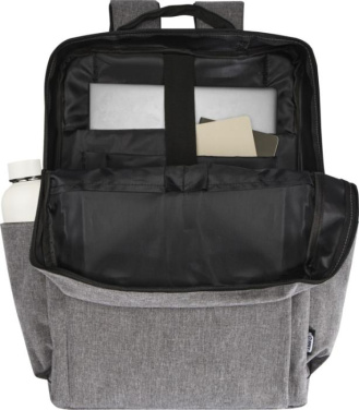 Logo trade corporate gifts image of: Libra 15” GRS recycled laptop backpack 15L