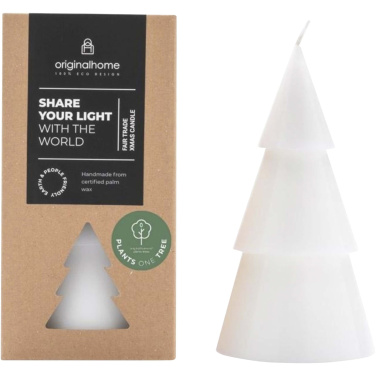Logo trade promotional merchandise photo of: Originalhome Xmas tree candle - L